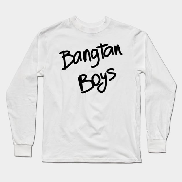 BTS (K-POP) - BANGTAN BOYS DESIGN Long Sleeve T-Shirt by Bystanders